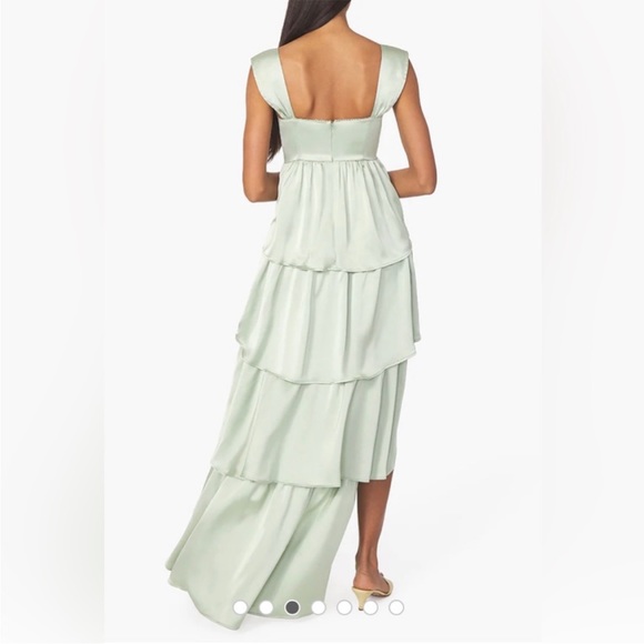 WeWoreWhat green high low dress - Picture 3 of 10